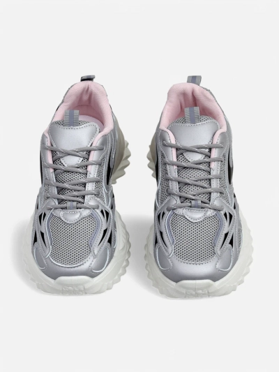 Royalfashion Damen sporty Sneakers auf einer dickeren Sohle Annete