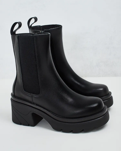 Royalfashion Damen Plateaustiefel Fixib