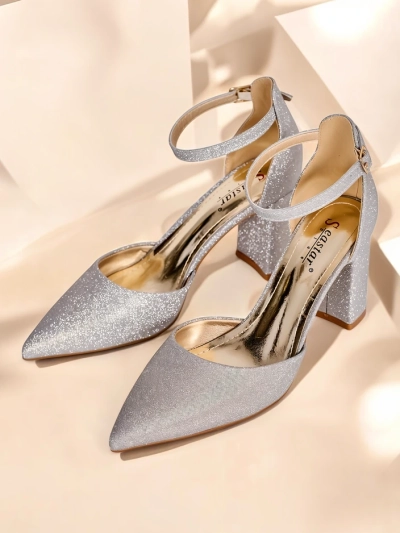 Royalfashion Damen Glitzer Absatzschuhe Noratt