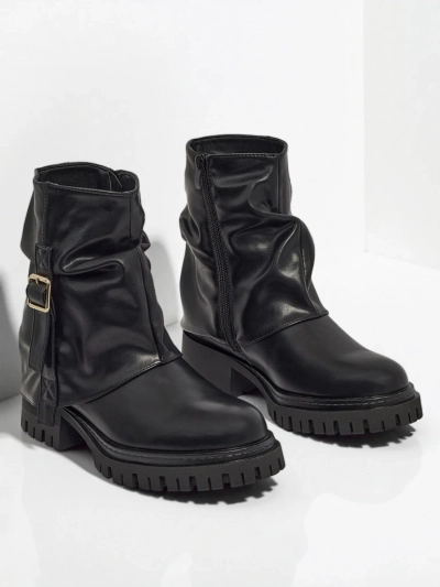 Höhere Damenstiefeletten Lunara aus Öko-Leder