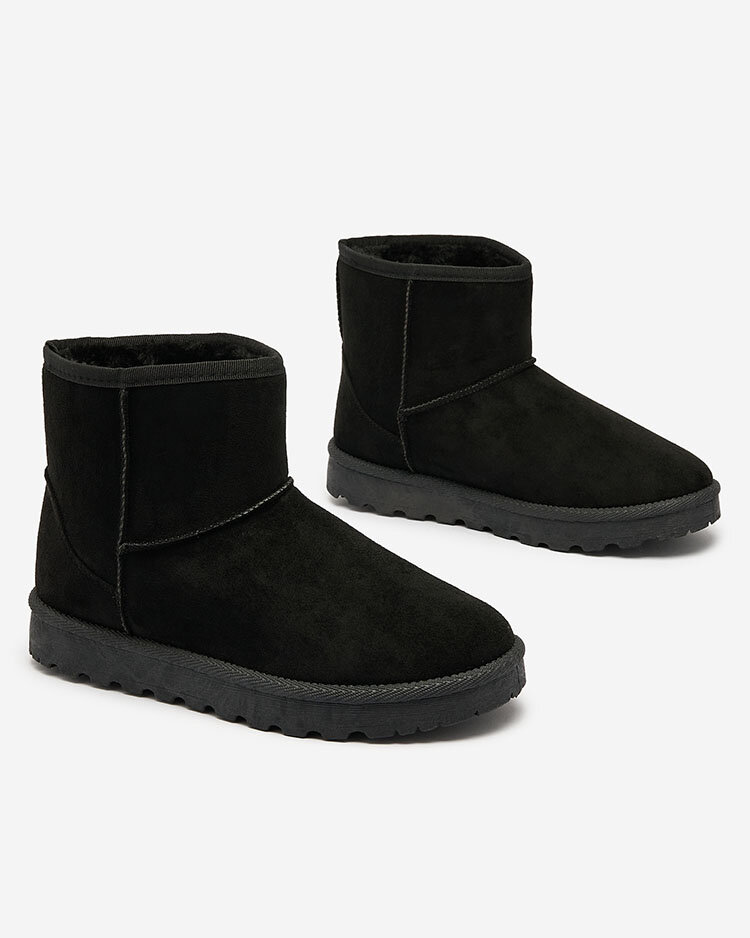 Royalfashion Schwarze Stiefel a'la Schneestiefel für Damen Nerlea