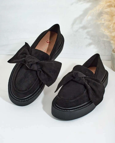 Royalfashion Damen-Halbschuhe mit Schleife Eriz