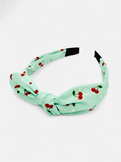 Royalfashion Kinderhaarband mit Schleife und Kirschmuster