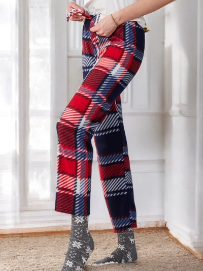 Royalfashion Baumwollweihnachts-Hosen für Frauen aus karierten Pyjamas