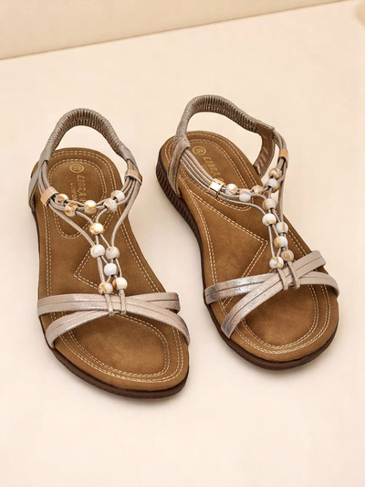 Royalfashion Damensandalen mit Verzierungen Imen