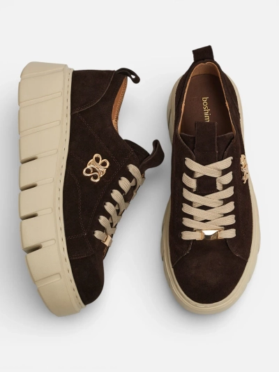 Sportliche Damen-Sneakers aus Naturleder Renos