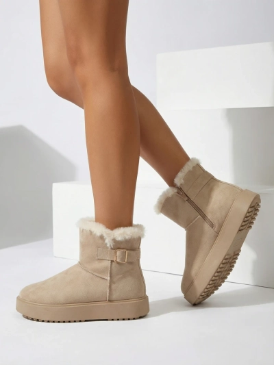 Royalfashion Kurze Damen Schneestiefel Aurelia Classico