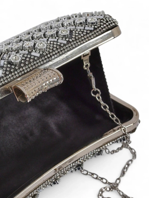 Royalfashion Жіноча сумка-клатч з цирконами Seraphine Glint