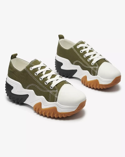 Damen grüne Plateau-Sportschuhe Nacarry - Footwear