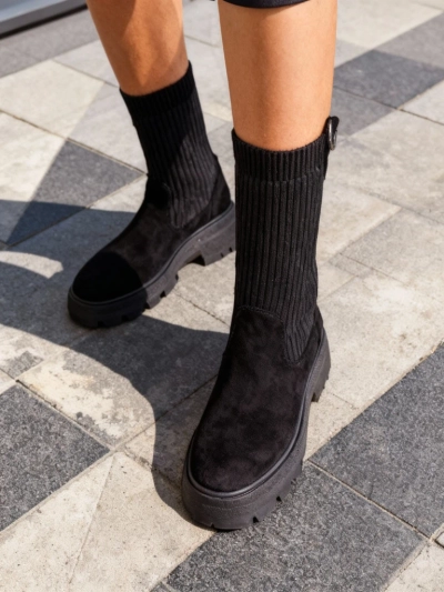 Royalfashion Damen Slip-On Stiefel Derette