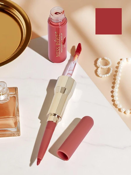 Flüssiger Lippenstift und Lipliner 2-in-1 Coral Fever