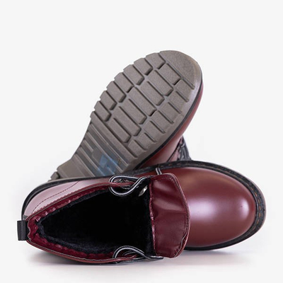 Sereia burgundy Öko-Leder Damen Arbeitskleidung - Schuhe