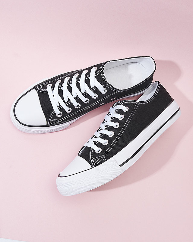 Schwarz-weiße klassische Damen-Schnürschuhe Ogisa - Footwear