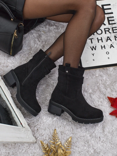 Вищі ботильйони жіночі еко замшеві Carmine