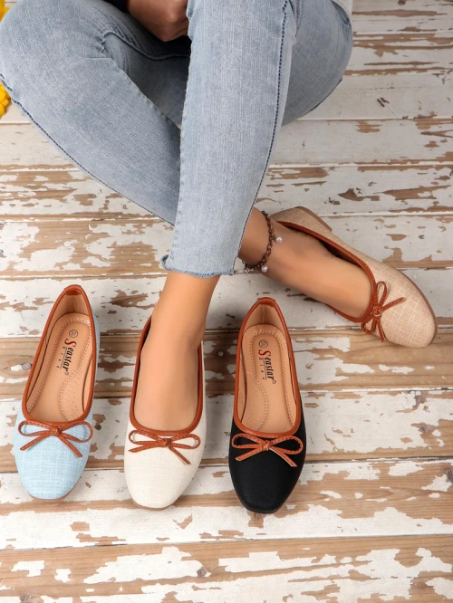 Royalfashion жіночі балетки з блискітками та бантом Aramie