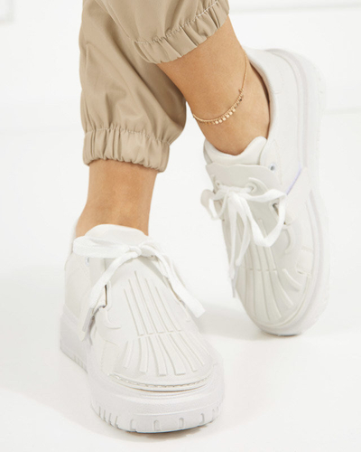 OUTLET Weiße Sport-Sneaker für Damen Sumikoa - Schuhe