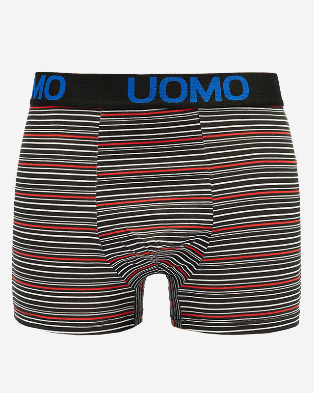 Herren-Boxershorts schwarz gestreift - Underwear