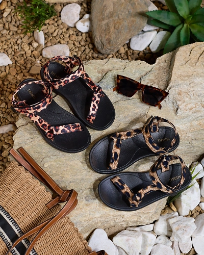 Royalfashion Beige Damensandalen Leonno