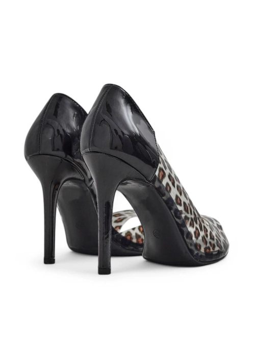 Royalfashion Прозорі жіночі туфлі на підборі з відкритим носком Saloqa