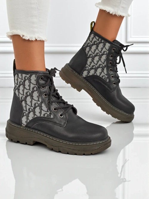 Royalfashion Жіночі черевики на щиколотці з принтом Efrioz