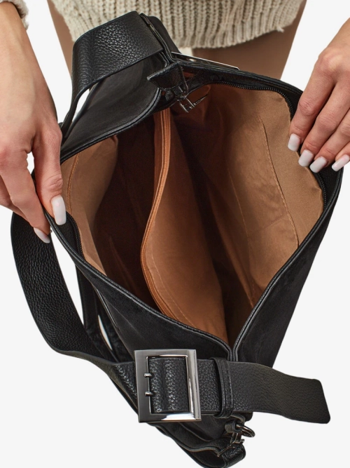 Жіноча сумка-шопер еко-замшева Donenn