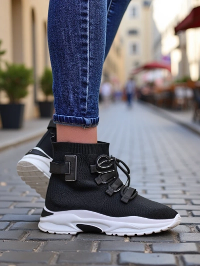 Royalfashion Damen Hochsport Sneakers Lorietea