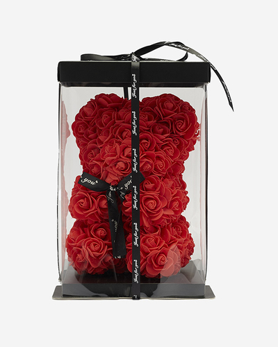 Roter Bär mit Rosen - Zubehör
