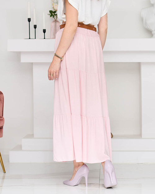 Жіноча світло-рожева спідниця міді Одяг