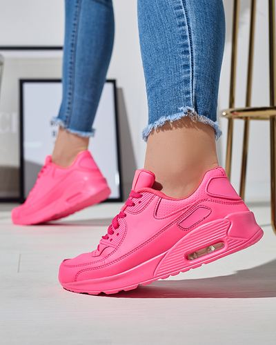 Neon pinke Damen-Sneaker-Sportschuhe Faducy- Footwear