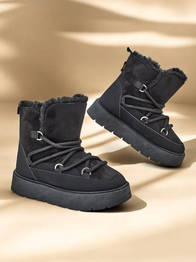 Royalfashion Damen Schnürstiefel Liloz