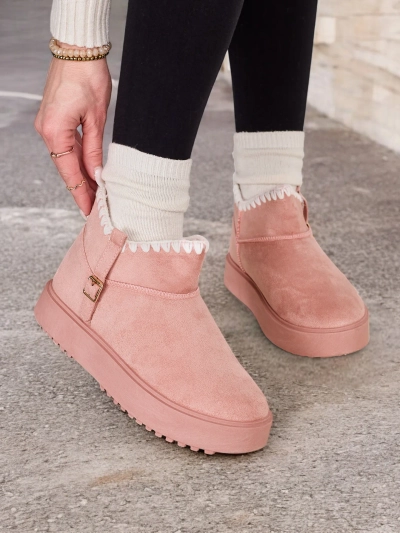 Royalfashion Damen kurze Schneestiefel Ewioz