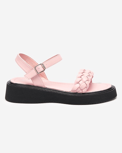 Damensandale auf dickerer Sohle in Pink Usinos- Footwear