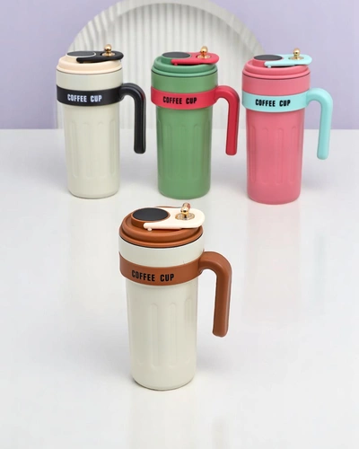 Royalfashion Thermobecher mit Ausgießer und Temperatursensor Kaffeebecher