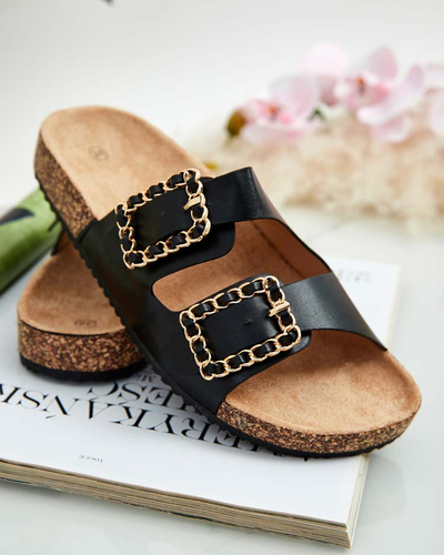 Royalfashion Damen Flip-Flops mit Schnallen Monenas