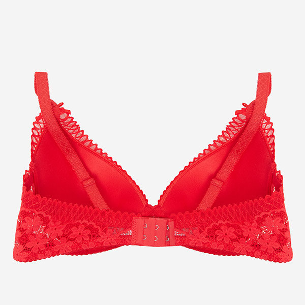 Roter Damen-BH mit Spitze - Unterwäsche