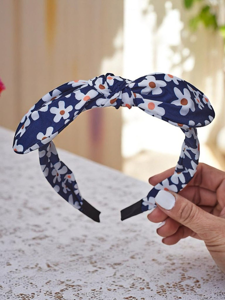Royalfashion Haarreif mit Schleife im Blumenmuster Florinka