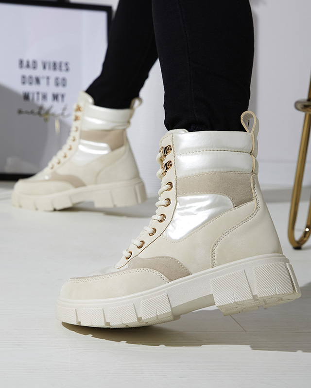 Cream Damen isolierte Trapper-Stiefel Kasemi- Footwear