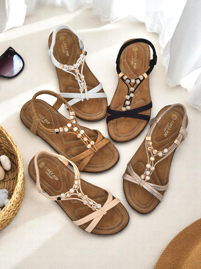 Royalfashion Damensandalen mit Imen-Verzierungen