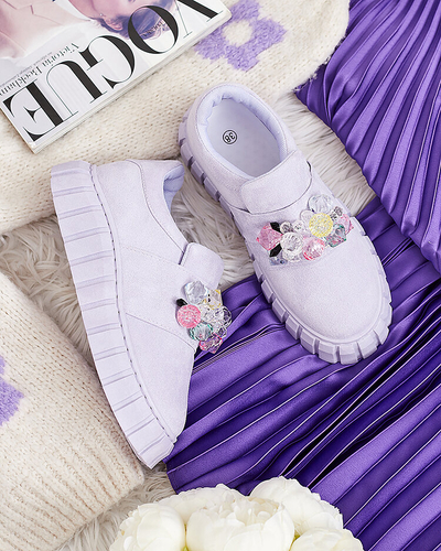 Royalfashion Sportliche Halbschuhe mit farbigen Steinen Resinello