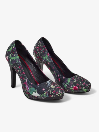 Royalfashion Damen Floral-High-Heels Floweere