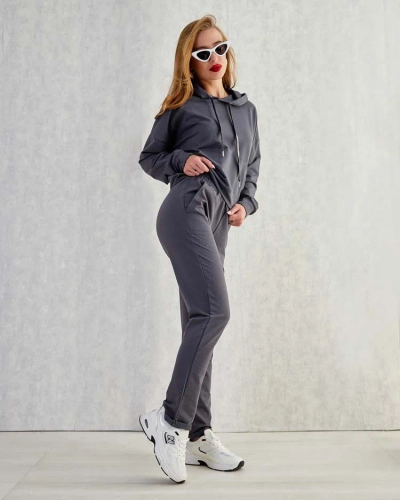 Royalfashion Damen-Sweatshirt-Set aus Baumwolle