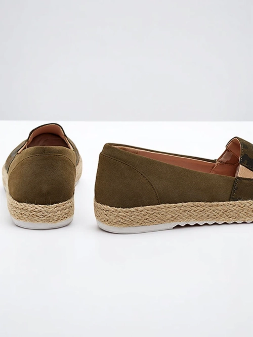 Зелені жіночі камуфляжні еспадрильї Nuhente