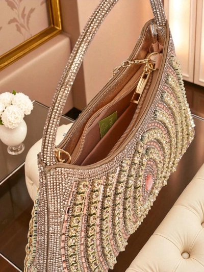 Royalfashion Копертова жіноча сумочка з цирконами Sova Glint