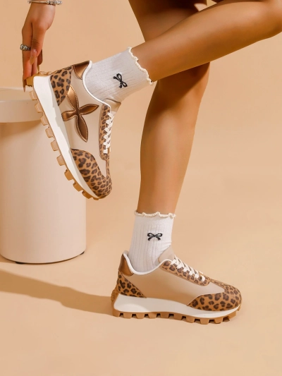 Royalfashion Damen Sport Sneakers auf einer dickeren Sohle Aloqa