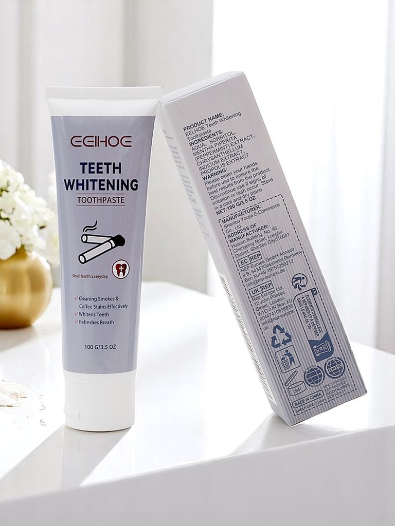 Zahncreme zur Fleckenentfernung und Aufhellung