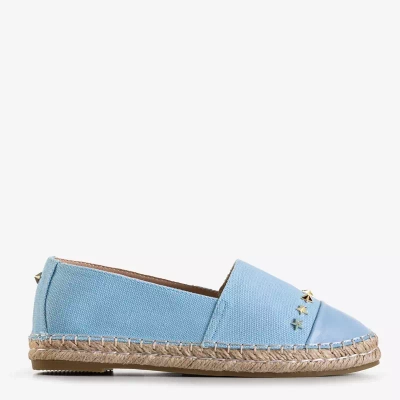 Blaue Damen-Espadrilles mit Fraus-Sternen - Schuhe