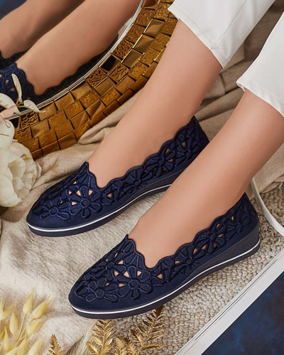 Royalfashion Damen Halbschuhe mit niedrigem Absatz Dellio