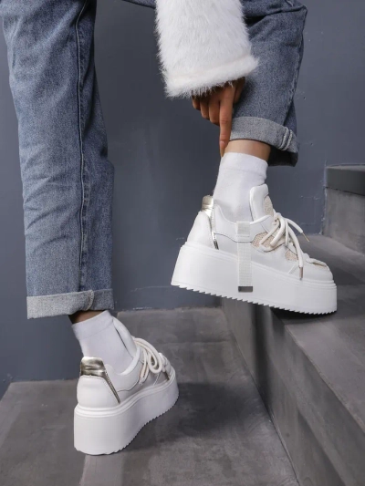 Royalfashion Damen Sportplattform Sneakers Aeroll