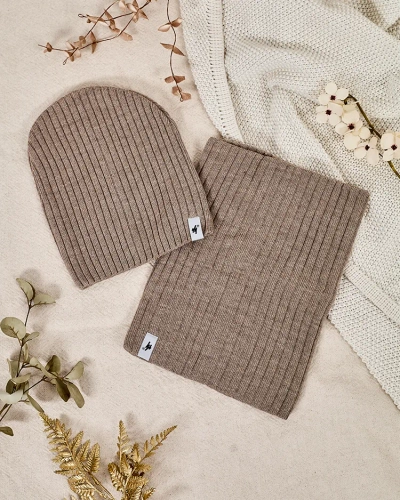 Royalfashion Universal Winter-Set - Mütze mit Loopschal