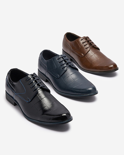 Коричневі елегантні чоловічі туфлі Elfobs - Взуття